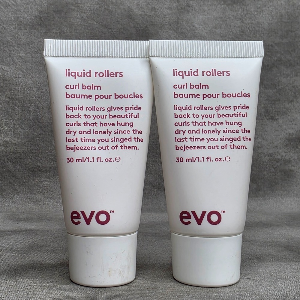 (X2) EVO Liquid Rollers Curl Balm 1.1 fl oz Travel Size Sealed